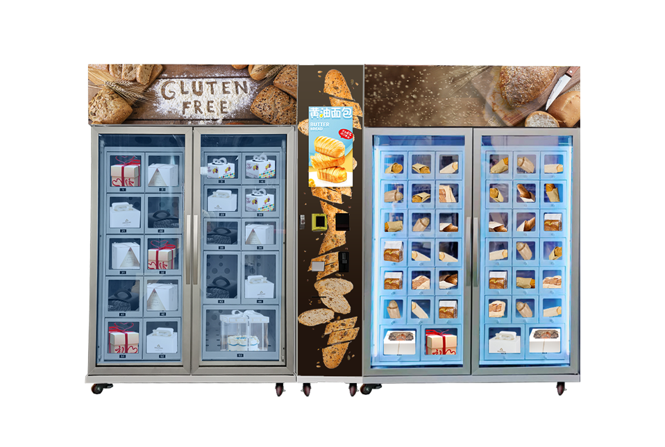 24/7 bakery shop for cake bread vending machine for sale